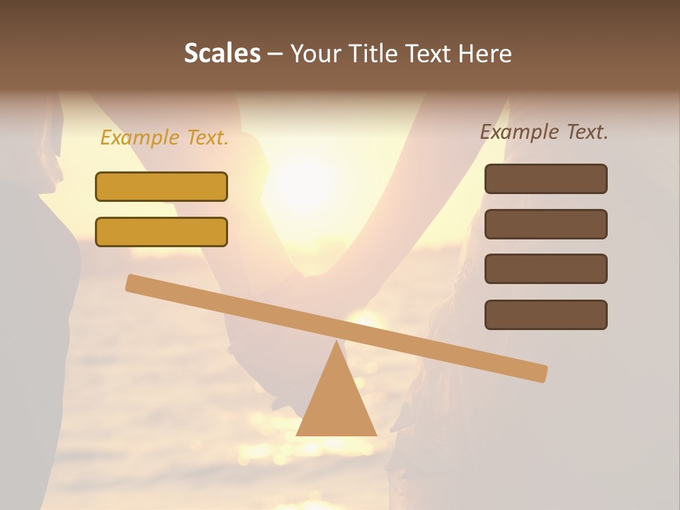 Sunlight Sunrise Man PowerPoint Template