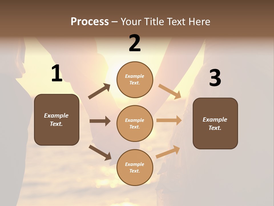 Sunlight Sunrise Man PowerPoint Template