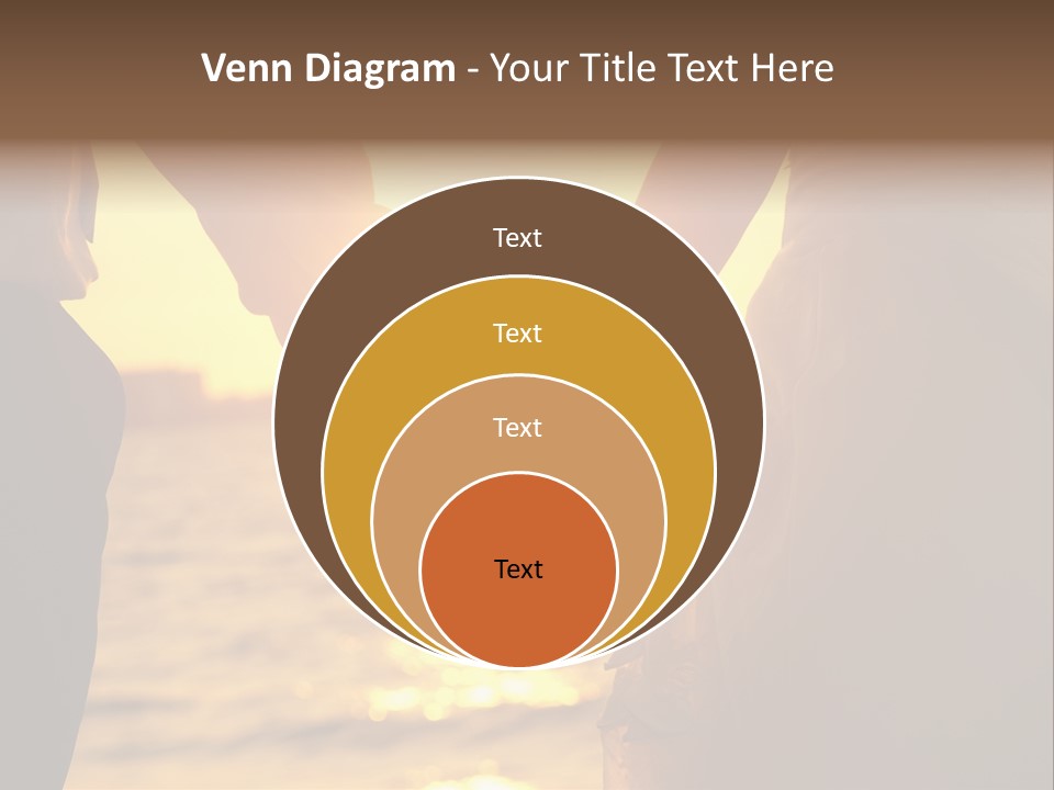 Sunlight Sunrise Man PowerPoint Template