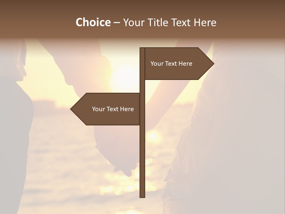 Sunlight Sunrise Man PowerPoint Template