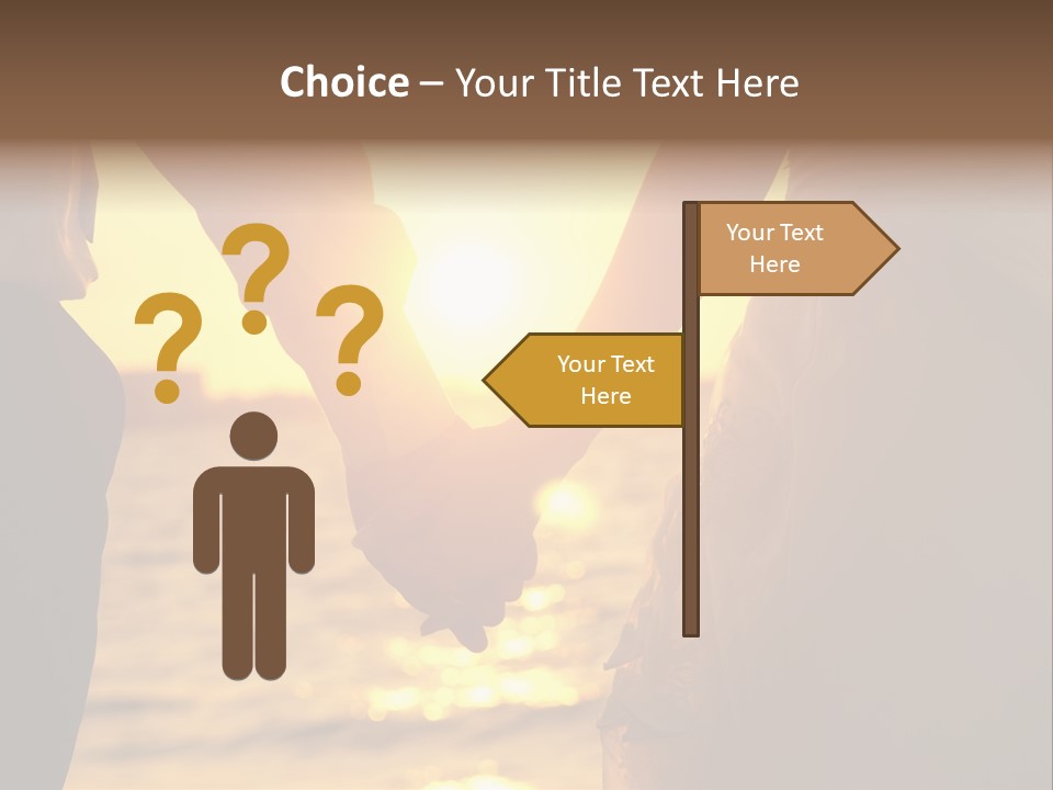 Sunlight Sunrise Man PowerPoint Template