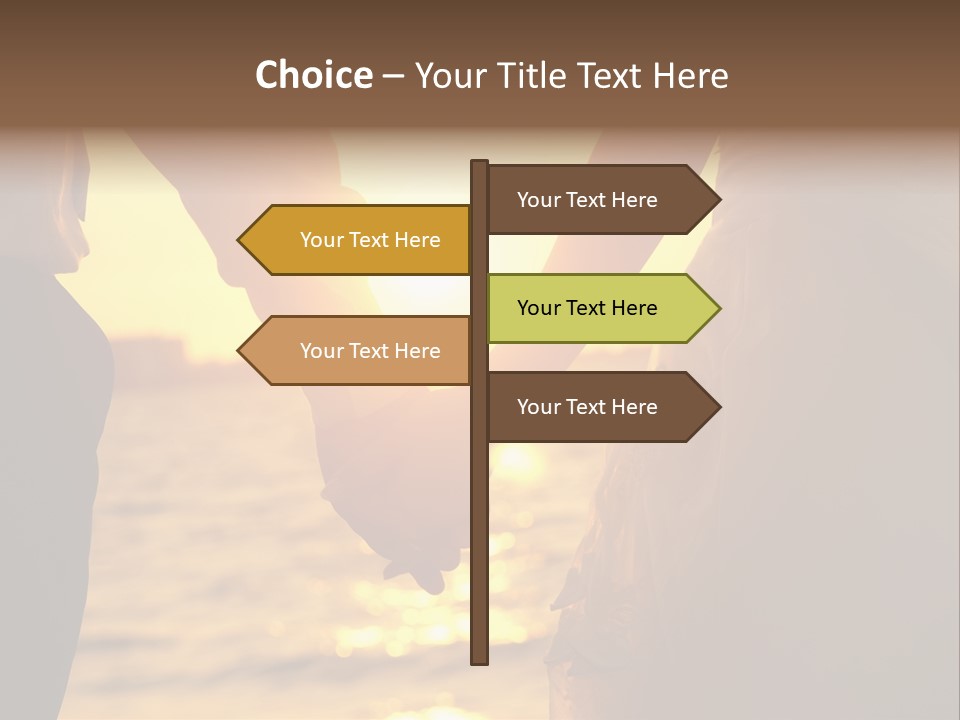 Sunlight Sunrise Man PowerPoint Template
