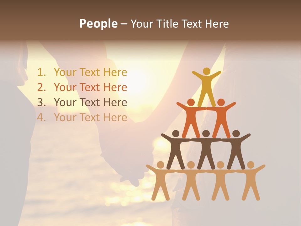 Sunlight Sunrise Man PowerPoint Template