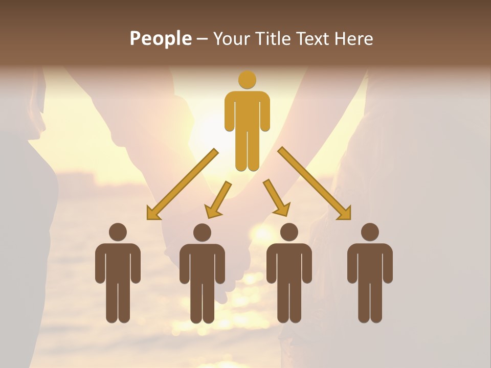 Sunlight Sunrise Man PowerPoint Template