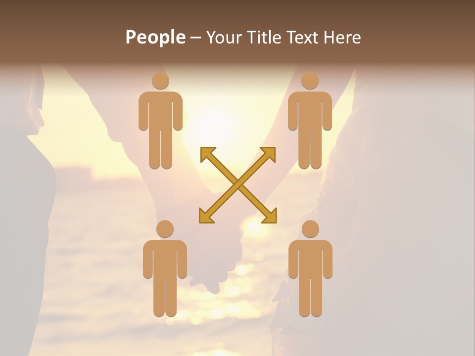 Sunlight Sunrise Man PowerPoint Template