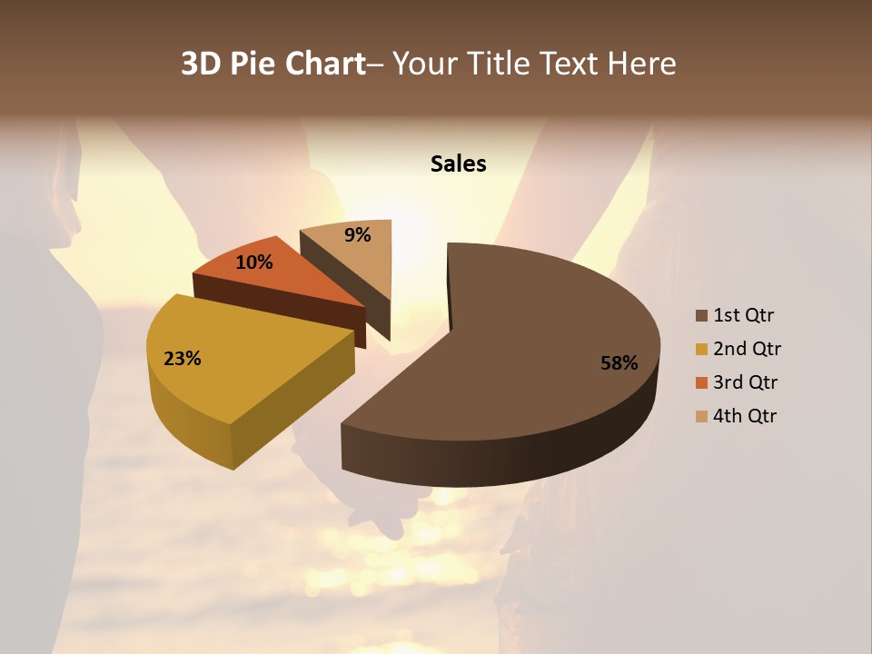 Sunlight Sunrise Man PowerPoint Template