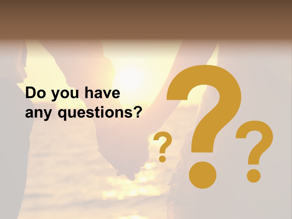 Sunlight Sunrise Man PowerPoint Template