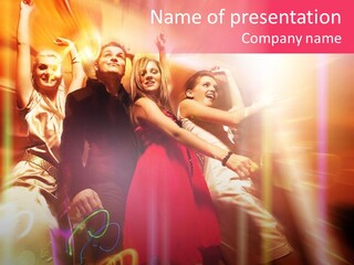 Friendship Young Hands PowerPoint Template