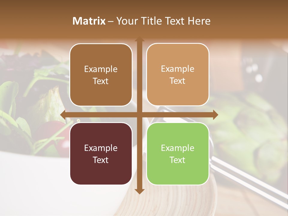 Freshness Dinnertime Macro PowerPoint Template