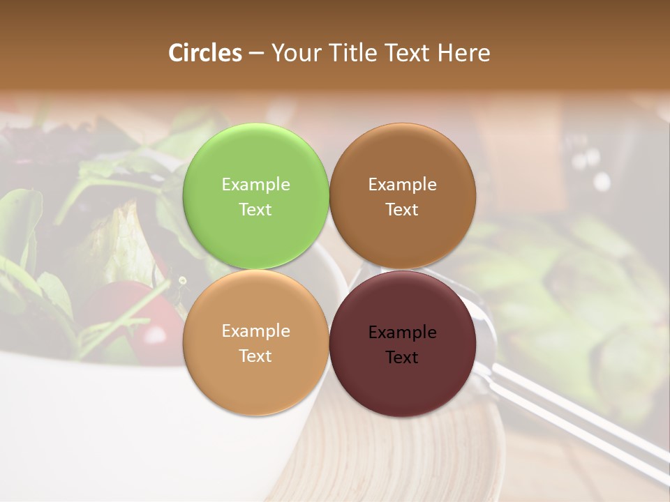 Freshness Dinnertime Macro PowerPoint Template