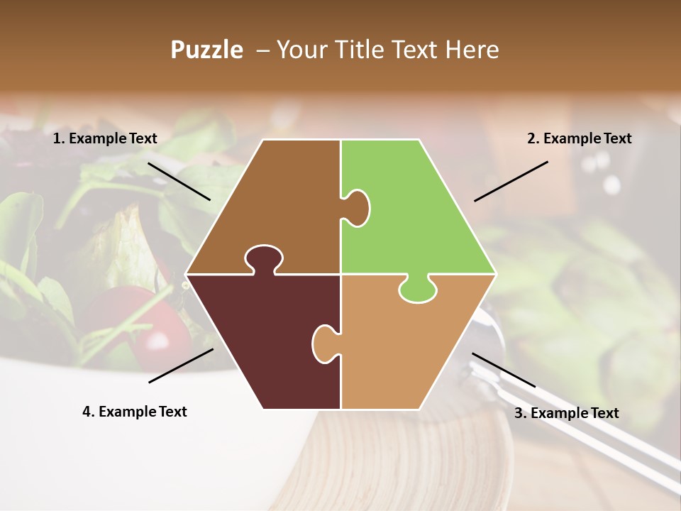 Freshness Dinnertime Macro PowerPoint Template