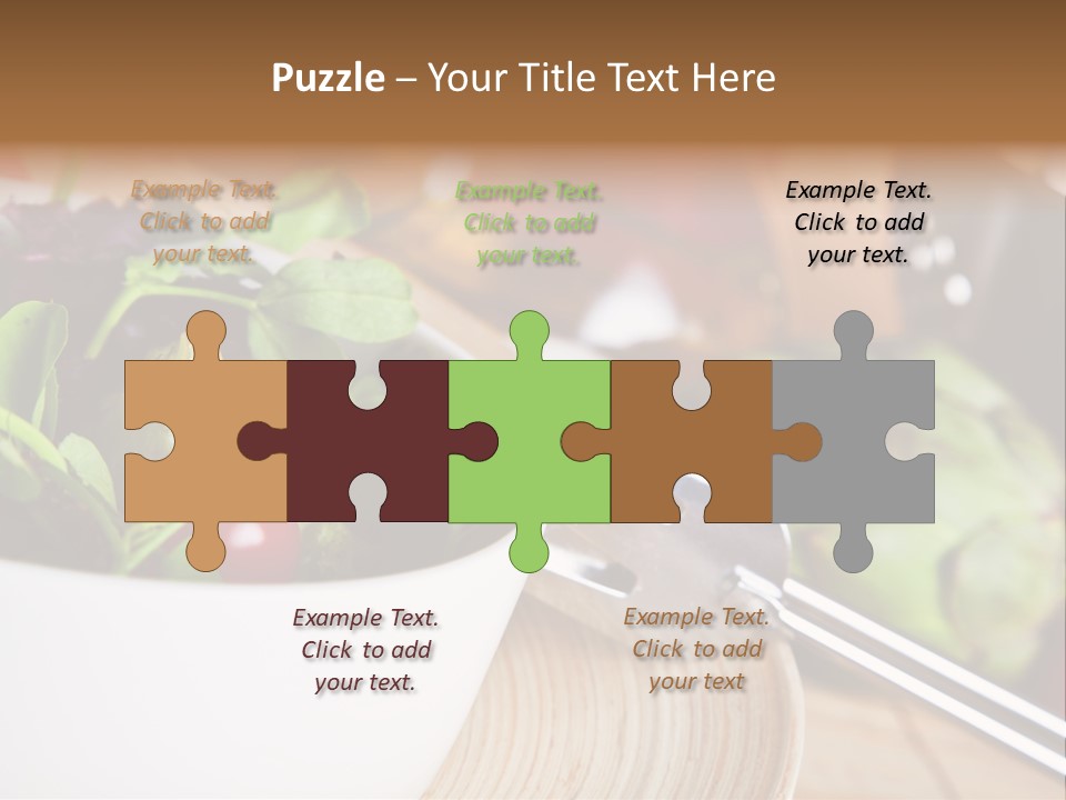 Freshness Dinnertime Macro PowerPoint Template