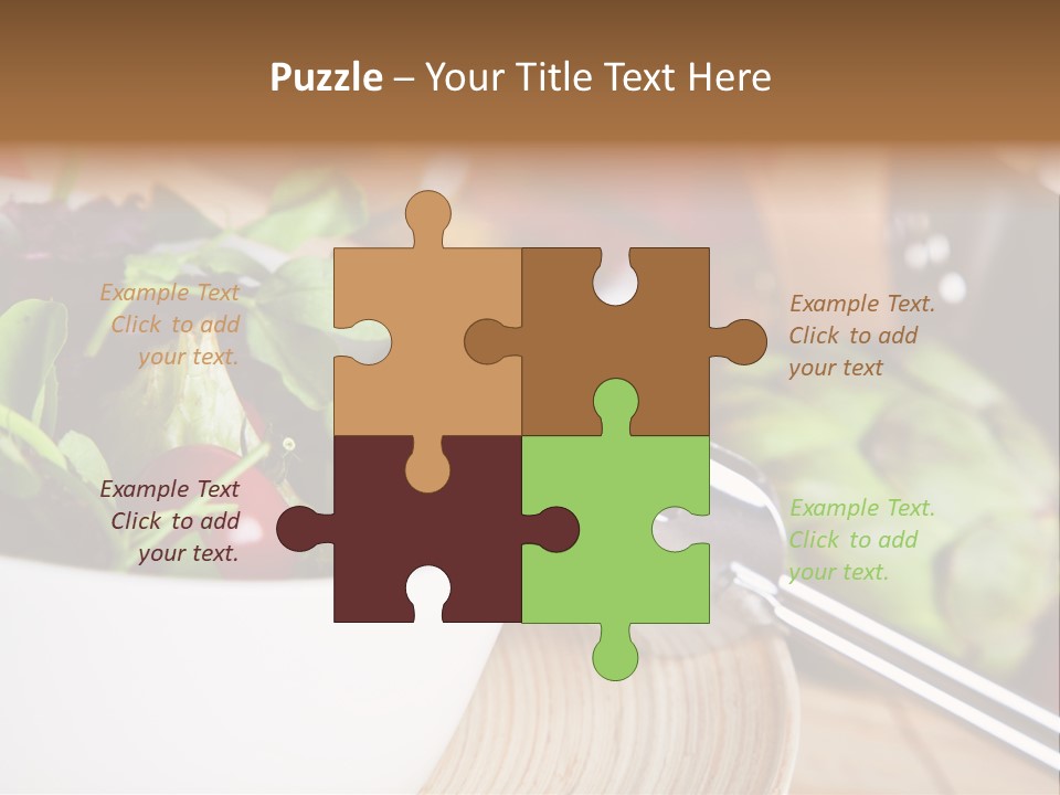 Freshness Dinnertime Macro PowerPoint Template