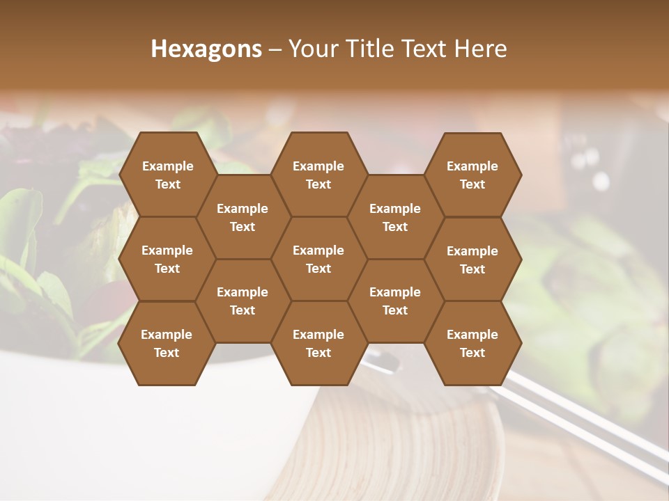 Freshness Dinnertime Macro PowerPoint Template