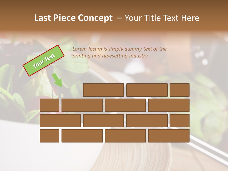 Freshness Dinnertime Macro PowerPoint Template