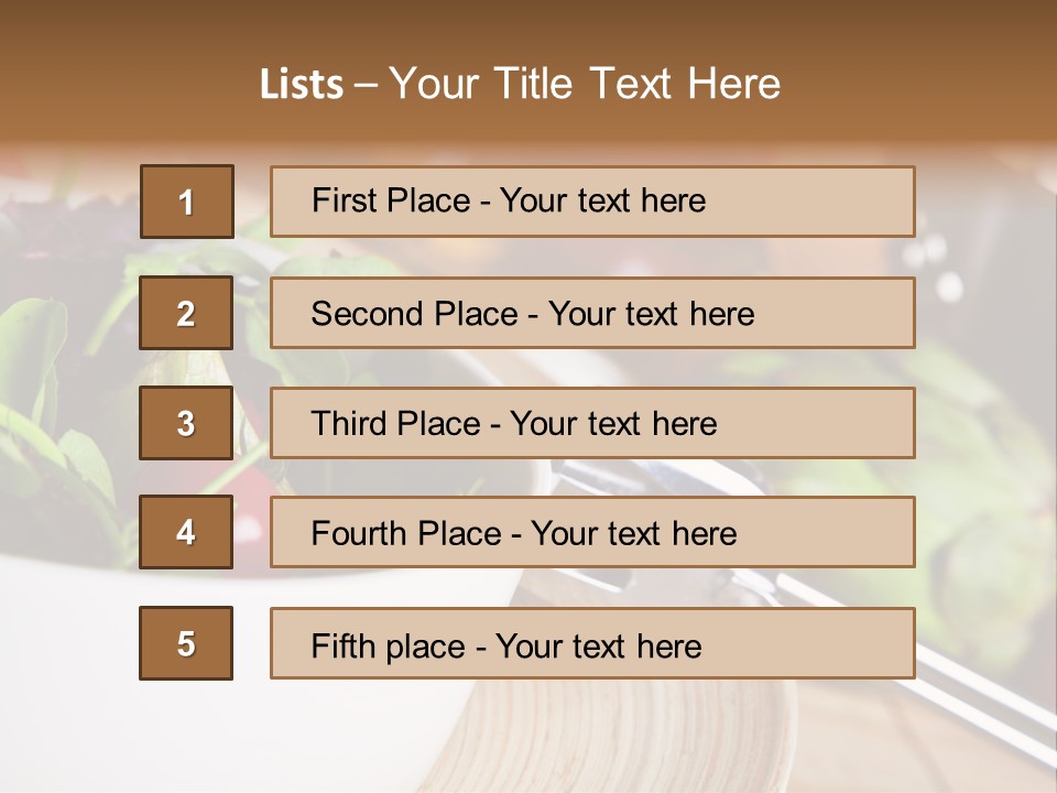 Freshness Dinnertime Macro PowerPoint Template