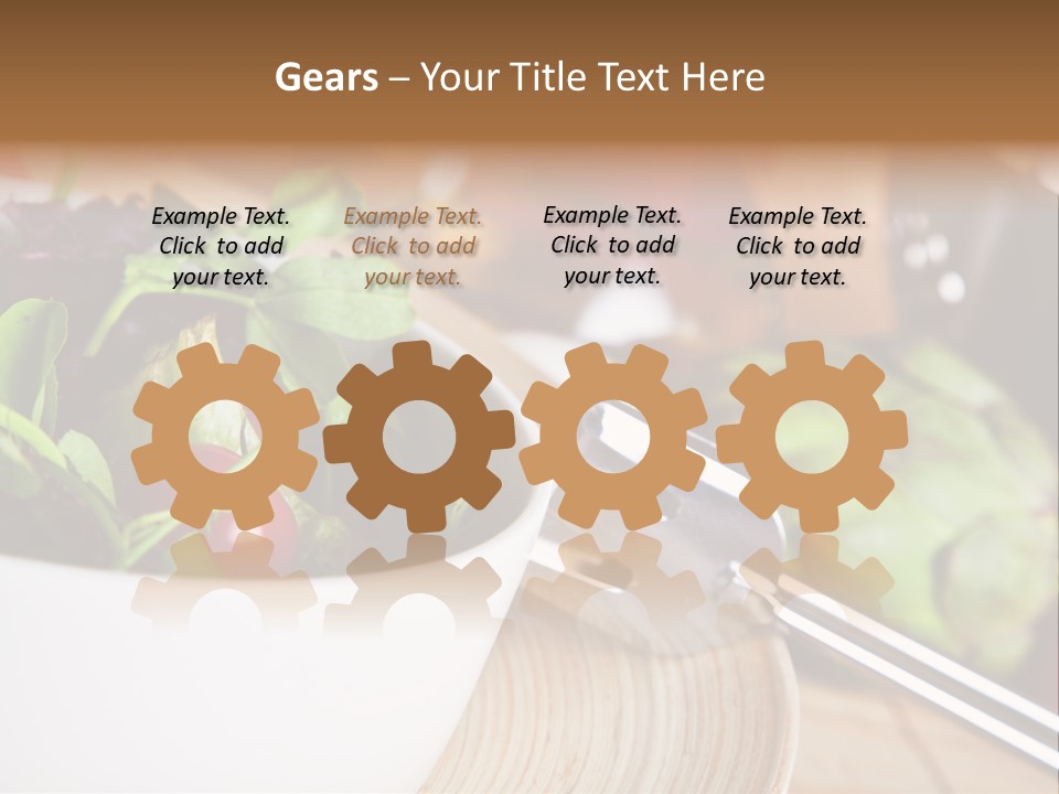 Freshness Dinnertime Macro PowerPoint Template