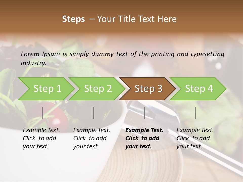 Freshness Dinnertime Macro PowerPoint Template