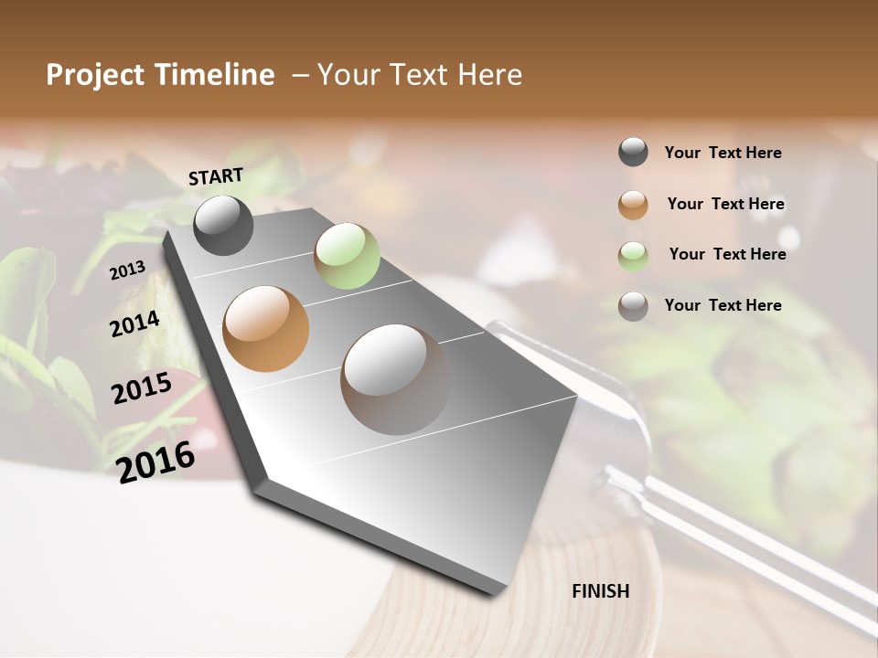 Freshness Dinnertime Macro PowerPoint Template