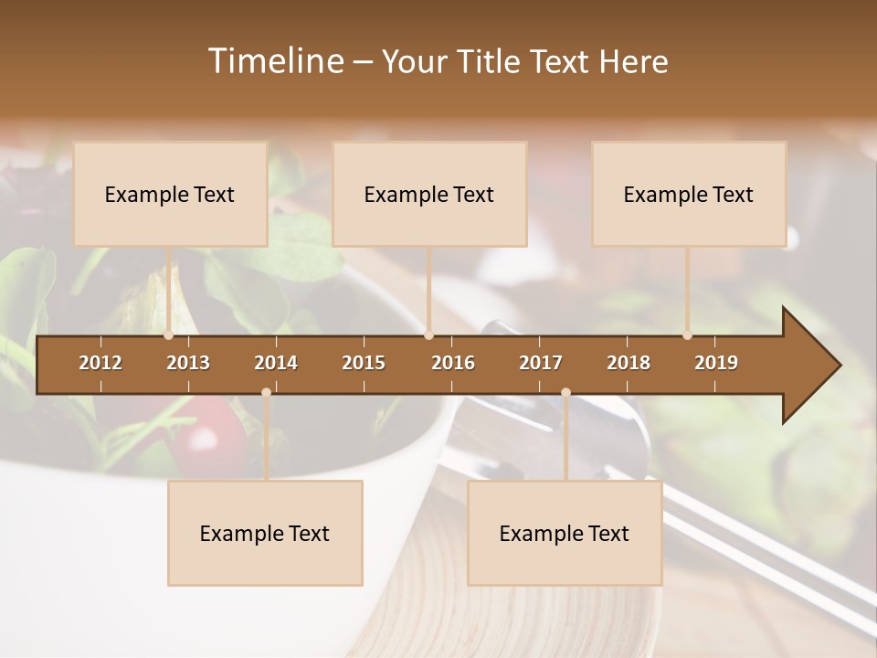 Freshness Dinnertime Macro PowerPoint Template
