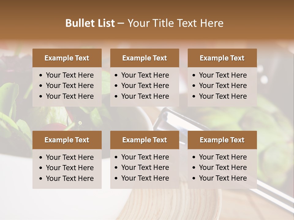 Freshness Dinnertime Macro PowerPoint Template