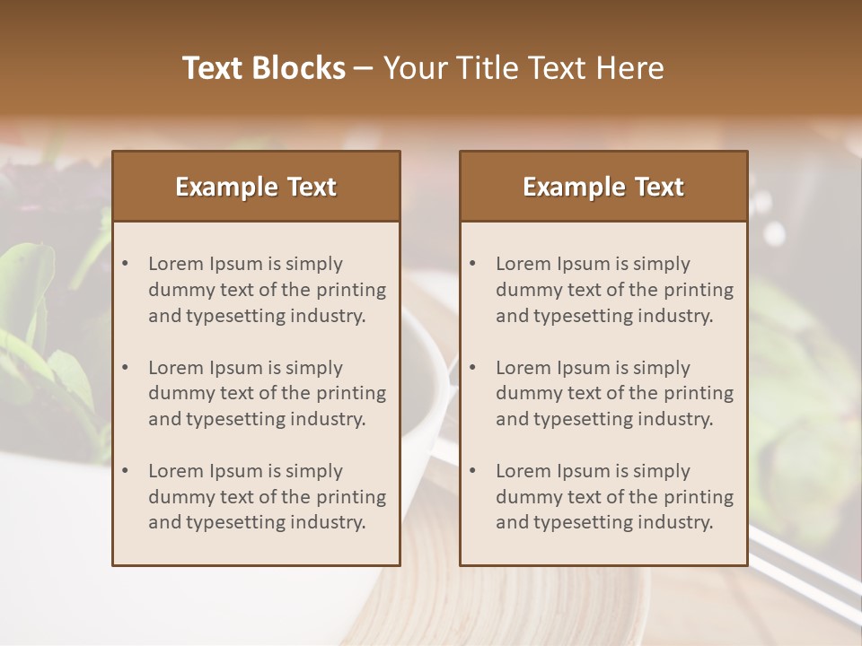 Freshness Dinnertime Macro PowerPoint Template