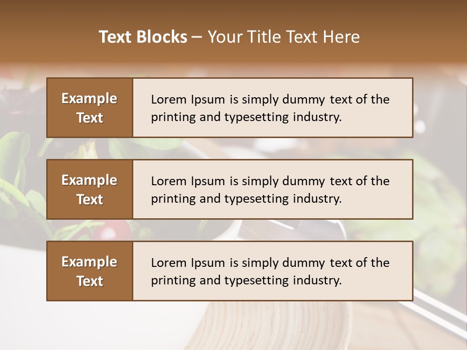 Freshness Dinnertime Macro PowerPoint Template