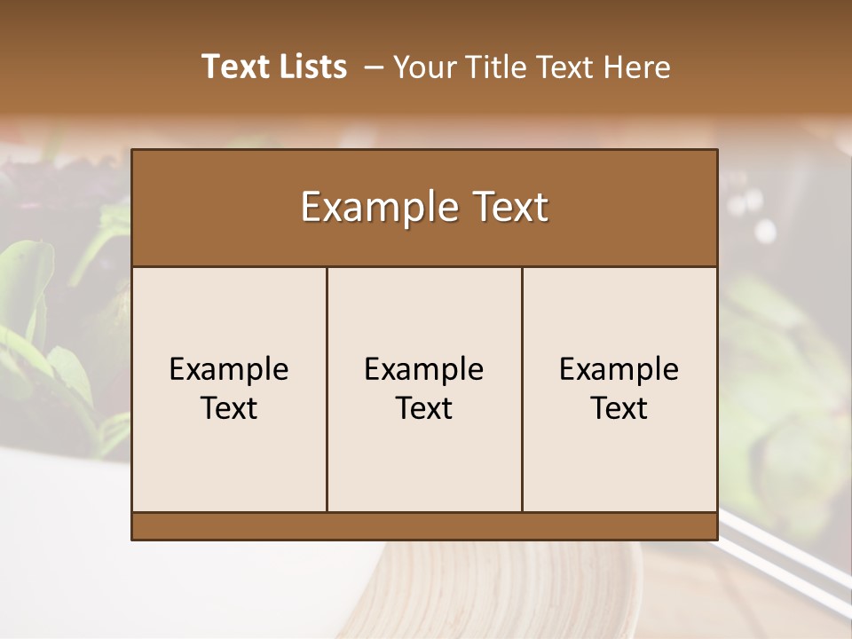 Freshness Dinnertime Macro PowerPoint Template