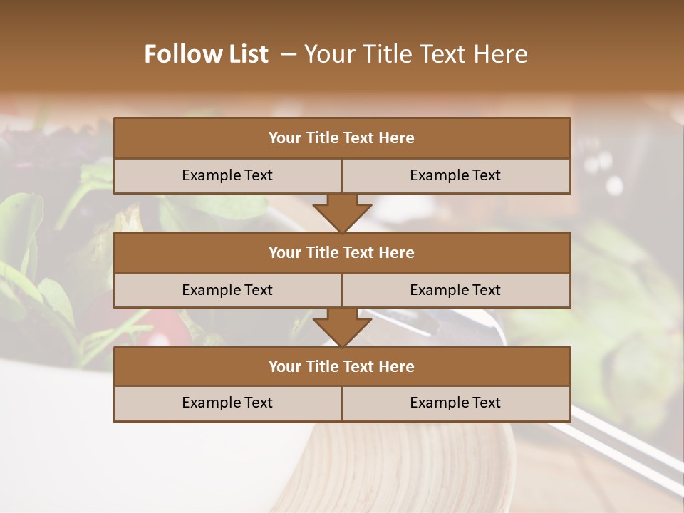 Freshness Dinnertime Macro PowerPoint Template