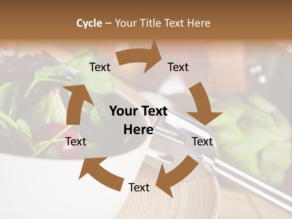 Freshness Dinnertime Macro PowerPoint Template