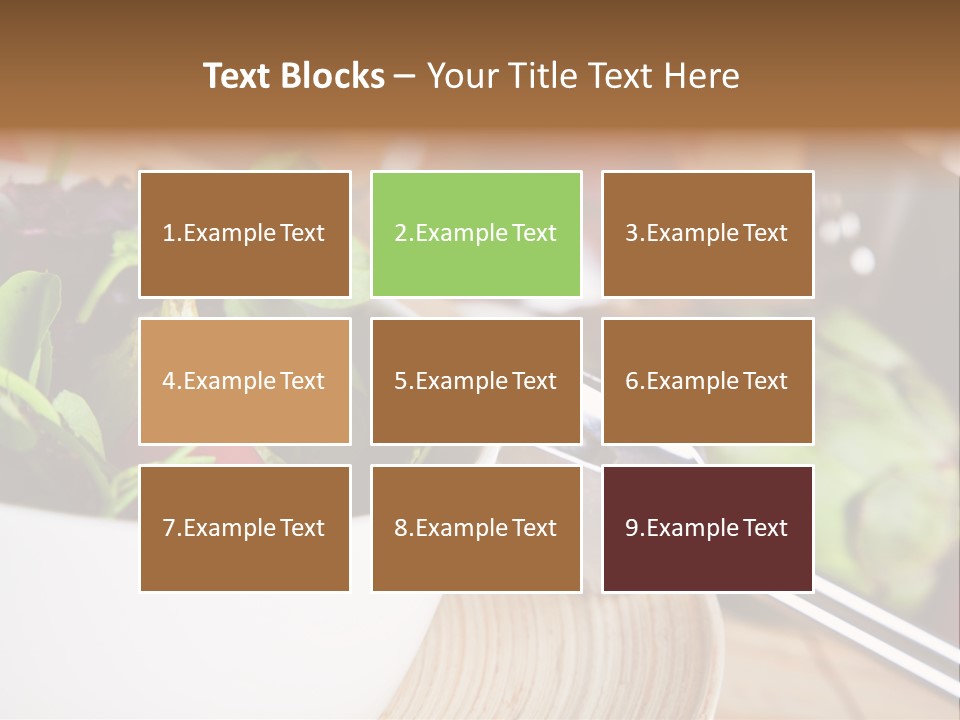 Freshness Dinnertime Macro PowerPoint Template