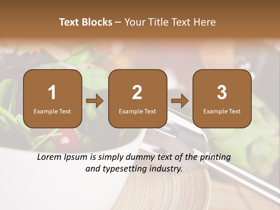 Freshness Dinnertime Macro PowerPoint Template