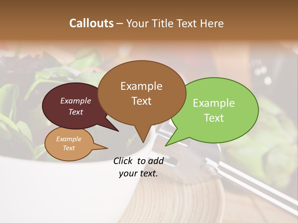 Freshness Dinnertime Macro PowerPoint Template