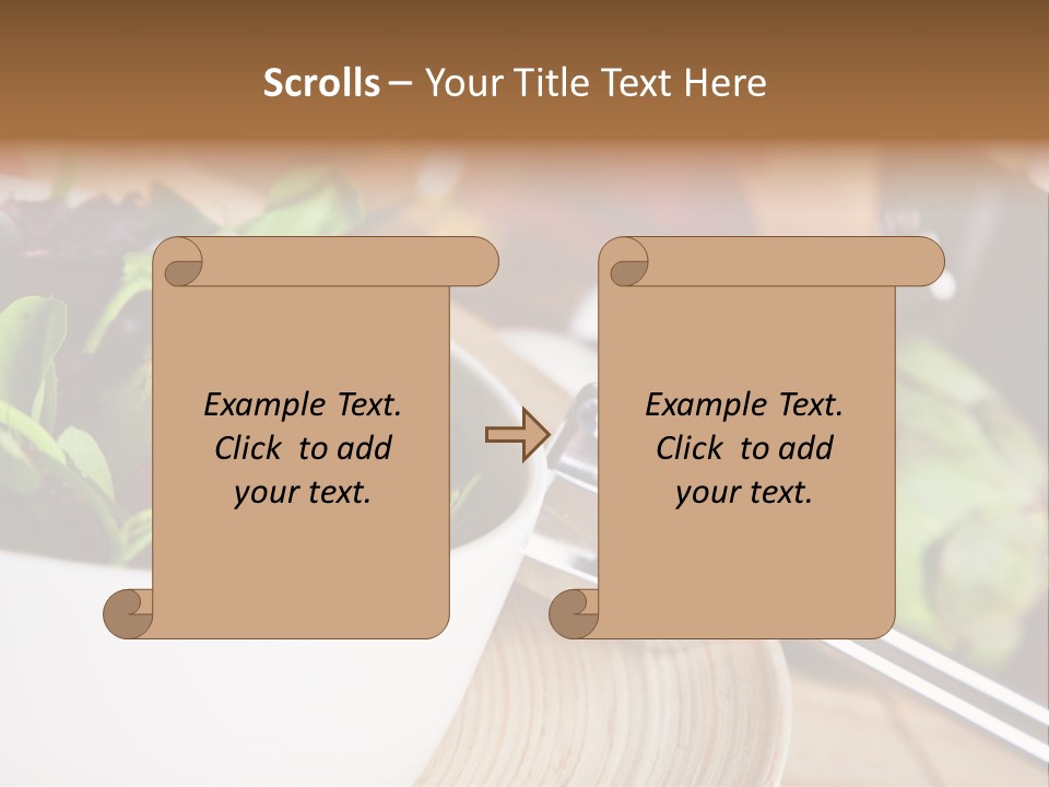 Freshness Dinnertime Macro PowerPoint Template