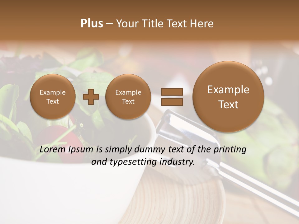 Freshness Dinnertime Macro PowerPoint Template