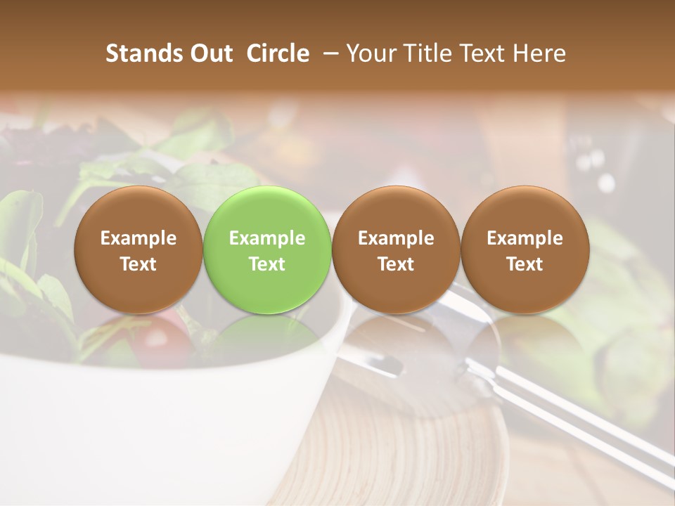 Freshness Dinnertime Macro PowerPoint Template