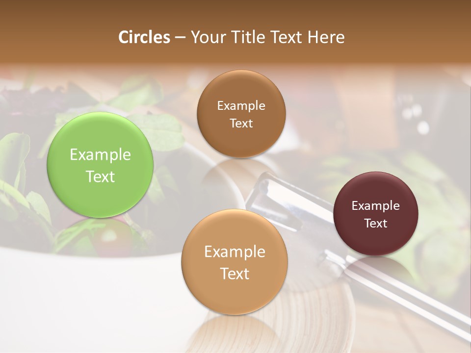 Freshness Dinnertime Macro PowerPoint Template