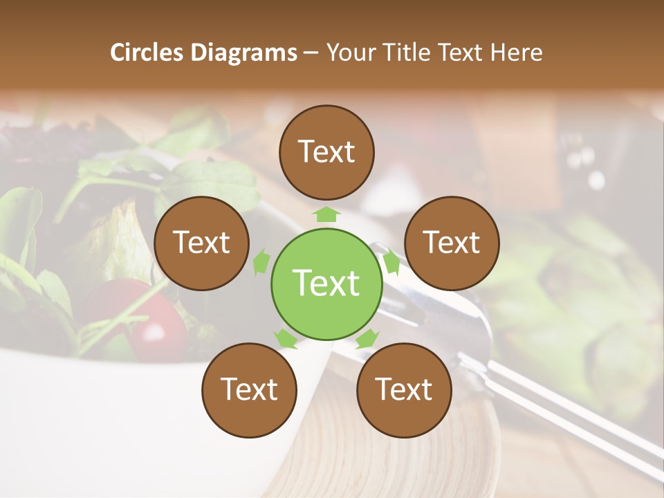 Freshness Dinnertime Macro PowerPoint Template