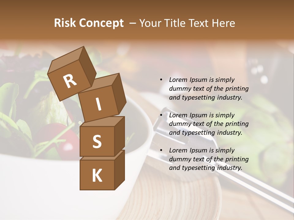 Freshness Dinnertime Macro PowerPoint Template