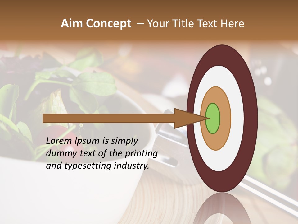 Freshness Dinnertime Macro PowerPoint Template