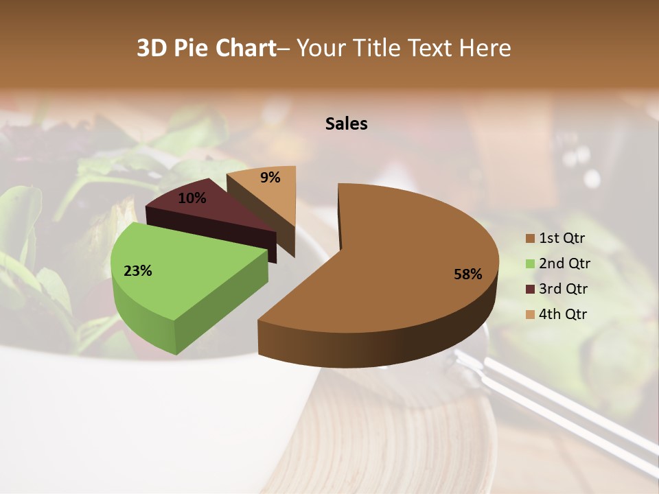 Freshness Dinnertime Macro PowerPoint Template