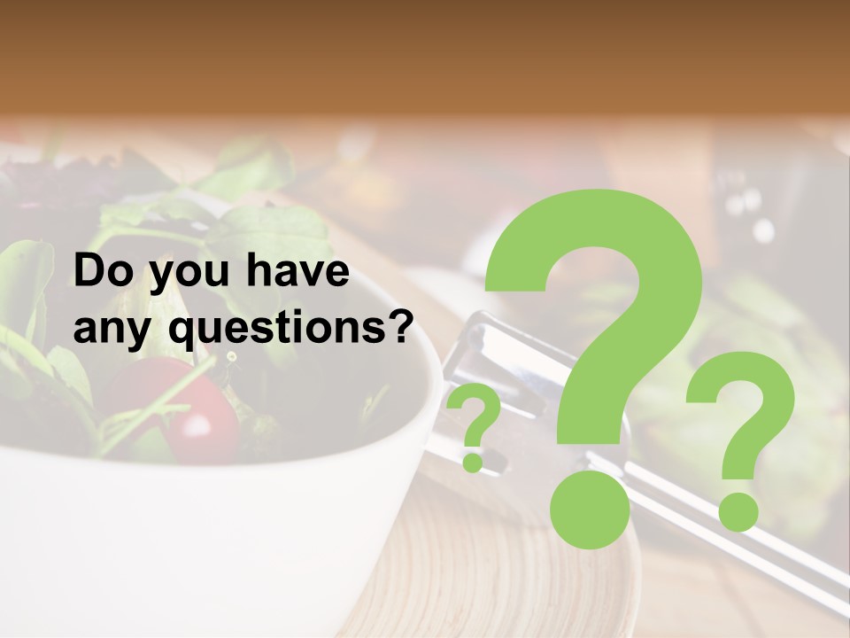 Freshness Dinnertime Macro PowerPoint Template