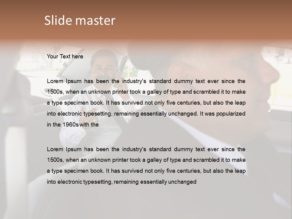 Chauffer Collar Waist PowerPoint Template