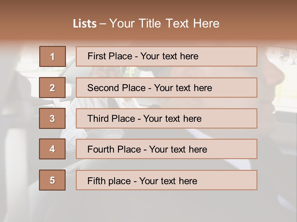 Chauffer Collar Waist PowerPoint Template