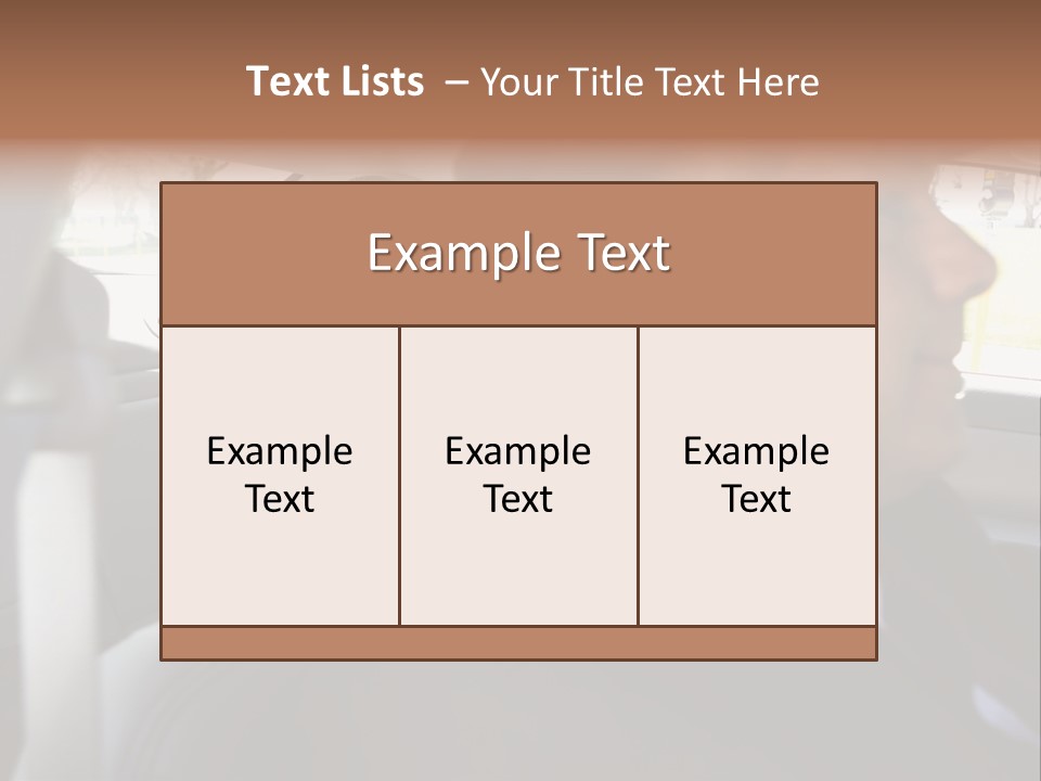 Chauffer Collar Waist PowerPoint Template