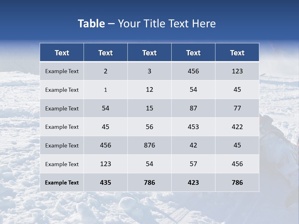 Alpine Seasonal Little PowerPoint Template