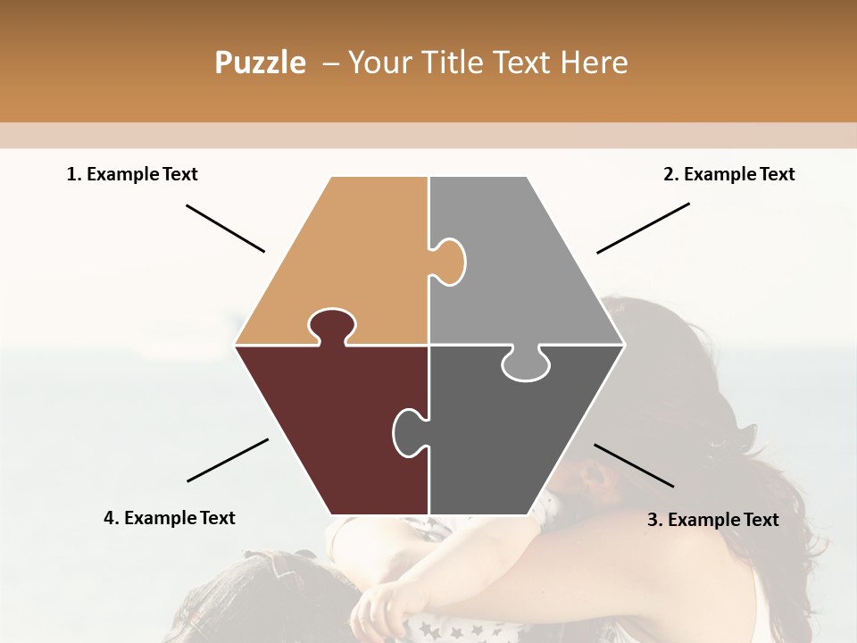 Water Brunette Lake PowerPoint Template