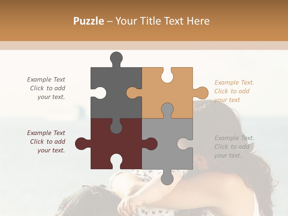 Water Brunette Lake PowerPoint Template