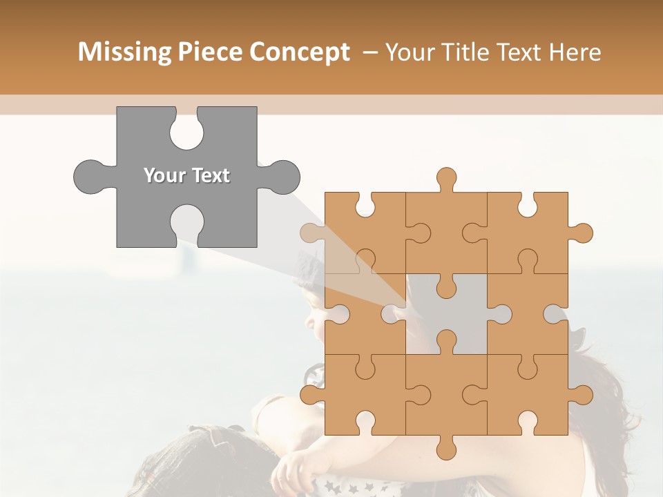 Water Brunette Lake PowerPoint Template