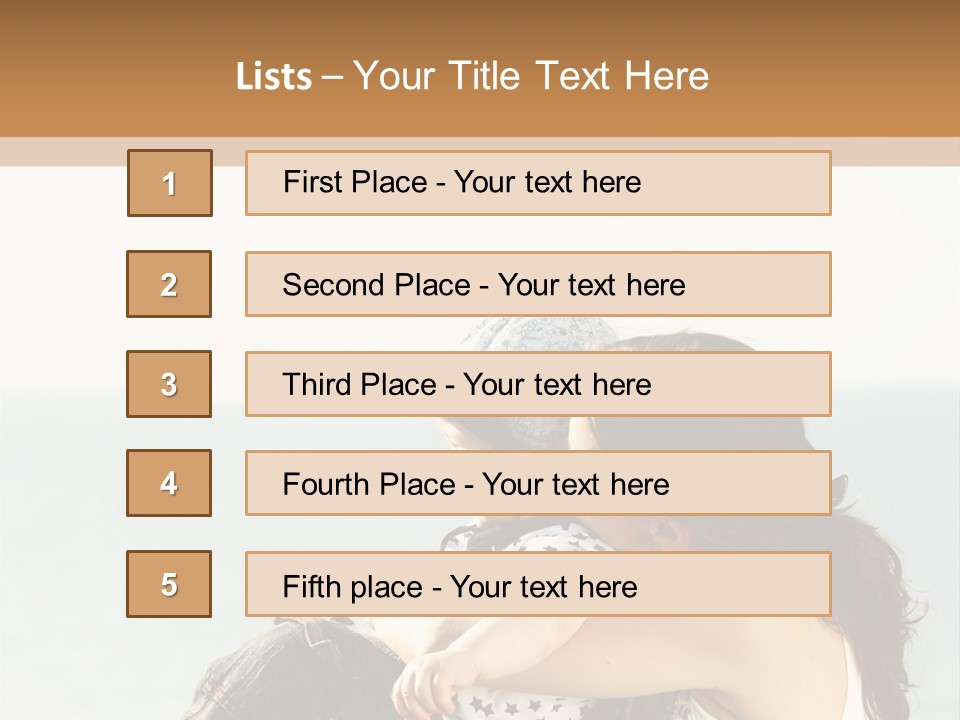 Water Brunette Lake PowerPoint Template